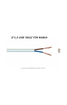 50 Metre 2x1,5 Cca Ttr Elektrik Kablosu 50 Metre 2x1,5 Cca Ttr Elektrik Kablosu