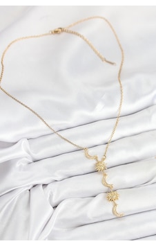 316l Çelik Zirkon Taşlı Güneş Ve Ay Model Gold Renk Kadın Kolye Altın - Beyaz 316l Çelik Zirkon Taşlı Güneş Ve Ay Model Gold Renk Kadın Kolye Altın - Beyaz