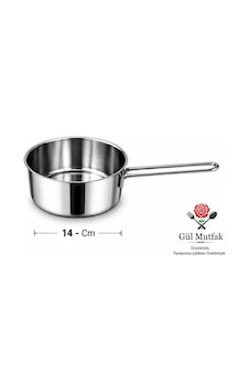 Gül Mutfak Sütlük Sosluk Kaçerola Yumurta Haşlama 14 Cm Paslanmaz Çelik Gül Mutfak Sütlük Sosluk Kaçerola Yumurta Haşlama 14 Cm Paslanmaz Çelik