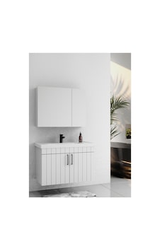 Lizbon 80 Cm Lake Beyaz Banyo Dolabı Beyaz Lizbon 80 Cm Lake Beyaz Banyo Dolabı Beyaz