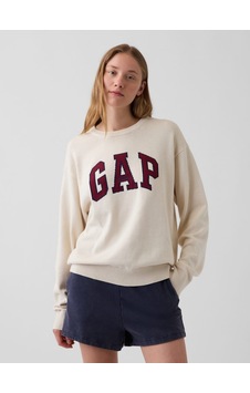 Gap V-ıntx Gap Athletıc Intarsıa Sweater Kazak 910050002 Krem
