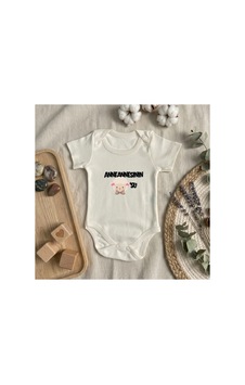 Babysena Anneannesinin Kuzusu Baskılı Kısa Kollu Kız/erkek Bebek Body 0-3 Yaş Beyaz Babysena Anneannesinin Kuzusu Baskılı Kısa Kollu Kız/erkek Bebek Body 0-3 Yaş Beyaz