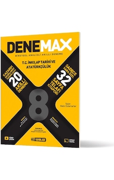Denemax 8. Sınıf İnkilap Tarihi 20 Li Akıllı Deneme