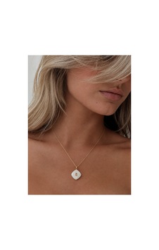 Pearl Collection Opaline Görünümlü Pembe Taşlı Gold Kadın Kolye Altın Altın Pearl Collection Opaline Görünümlü Pembe Taşlı Gold Kadın Kolye Altın Altın