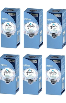 Glade Banyo Hava Tazeleyici Yedek Temiz Çarşaf Ferahlığı 6 x 10 ML Glade Banyo Hava Tazeleyici Yedek Temiz Çarşaf Ferahlığı 6 x 10 ML