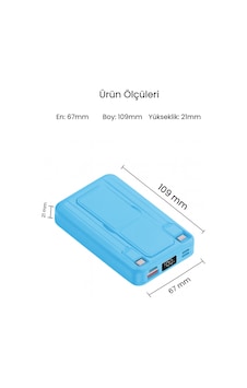 Magsafe Powerbank 10000 Mah Standlı Hızlı Taşınabilir Iphone 11 12 13 14 15 16 17 Samsung Uyumlu Mavi Magsafe Powerbank 10000 Mah Standlı Hızlı Taşınabilir Iphone 11 12 13 14 15 16 17 Samsung Uyumlu Mavi
