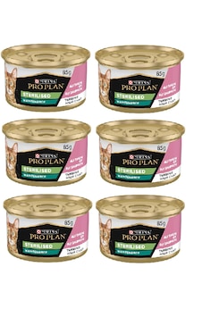 Purina Pro Plan Sterilised Somonlu Konserve Yetişkin Kedi Maması 6 x 85 G Purina Pro Plan Sterilised Somonlu Konserve Yetişkin Kedi Maması 6 x 85 G