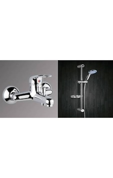 Erce Banyo Bataryası Sürügülü Duş Seti Krom Erce Banyo Bataryası Sürügülü Duş Seti Krom
