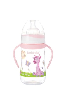 Bebedor Desenli Geniş Ağız Kulplu Biberon 250 ML (B-89322) Bebedor Desenli Geniş Ağız Kulplu Biberon 250 ML (B-89322)