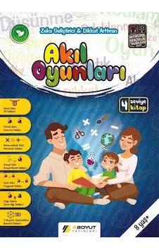 Zeka Geliştirici & Dikkat Arttıran Akıl Oyunları Seti 4 Boyut N11.34932
