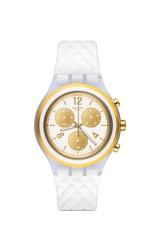 Swatch Elegolden Kol Saati Svck1008 Beyaz Swatch Elegolden Kol Saati Svck1008 Beyaz