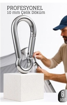 Epilons Znv Zenvia Mey İthalat Çelik Yan Açılır 6 Lı Karabina -10 Mm Kamp, Tırmanış Ve Günlük Kullanım İçin Güve -Renkli Epilons Znv Zenvia Mey İthalat Çelik Yan Açılır 6 Lı Karabina -10 Mm Kamp, Tırmanış Ve Günlük Kullanım İçin Güve -Renkli
