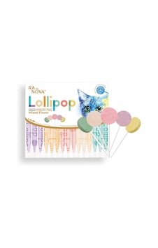 Ayrex Ranova Kediler İçin Karışık Lezzetli Lolipop 15x1.4g Ayrex Ranova Kediler İçin Karışık Lezzetli Lolipop 15x1.4g
