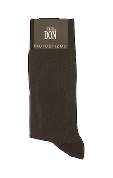 The Don Siyah Renk Desenli Merserize Erkek Çorap Siyah The Don Siyah Renk Desenli Merserize Erkek Çorap Siyah