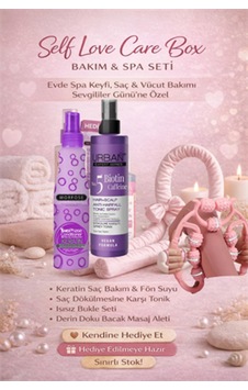 Self Love Care Box Sevgililer Günü Bakım Seti Evde Spa & Rahatlama 4'lü Set