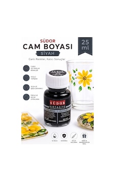 Cam Boyası Vitray Boyası 25 Ml 1 Adet Südor Su Bazlı Renkli Cam Vitray Boyası Sanat Hobi Siyah Cam Boyası Vitray Boyası 25 Ml 1 Adet Südor Su Bazlı Renkli Cam Vitray Boyası Sanat Hobi Siyah