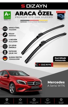 S-dizayn Mercedes-benz A Serisi W176 Ön Cam Silecek Seti 2012-2015 Premium Araca Özel 60-48 Cm A+ Ka