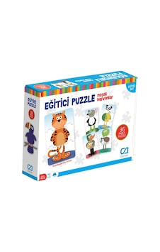Ca Gameseğitici Puzzle Neşeli Hayvanlar