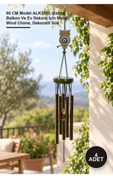 4 Adet Metal Rüzgar Çanı 60 Cm Model Alk3500, Bahçe Balkon Ve Ev Dekoru İçin Metal Wind Chime, Dekoratif Süs 4 Adet Metal Rüzgar Çanı 60 Cm Model Alk3500, Bahçe Balkon Ve Ev Dekoru İçin Metal Wind Chime, Dekoratif Süs