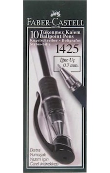 Faber-castell 1425 Iğne Uç Tükenmez Kalem Siyah 10 Lu 5211142599000 1 Paket 10 Adet Siyah Faber-castell 1425 Iğne Uç Tükenmez Kalem Siyah 10 Lu 5211142599000 1 Paket 10 Adet Siyah