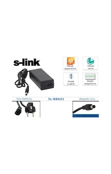 S-link Sl-nba21 19v 3.42a 2.5 5.5 Notebook Adaptör S-link Sl-nba21 19v 3.42a 2.5 5.5 Notebook Adaptör