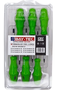 Mk4508-12 Tornavida Seti Torx 6 Parça Mk4508-12 Tornavida Seti Torx 6 Parça