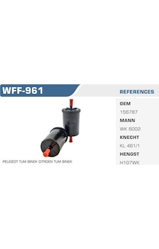 WINKEL WFF-961 Benzin Filtresi CLIO I II III Kangoo Megane I II Laguna I II Scenic Twingo / 20 307 406 407 Yakıt Filtresi 37881778 WINKEL WFF-961 Benzin Filtresi CLIO I II III Kangoo Megane I II Laguna I II Scenic Twingo / 20 307 406 407 Yakıt Filtresi 37881778