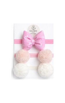 Kız Bebek Fiyonklu & Ponponlu Bandana - Saç Bandı 3'lü Set Pembe-ekru-pembe Fiyonklu Pembe-ekru-pembe Fiyonklu Kız Bebek Fiyonklu & Ponponlu Bandana - Saç Bandı 3'lü Set Pembe-ekru-pembe Fiyonklu Pembe-ekru-pembe Fiyonklu