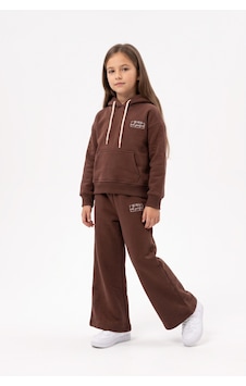 Toontoy Kids Toontoy Kız Çocuk Kapüşonlu Baskılı Eşofman Takım Kahve Toontoy Kids Toontoy Kız Çocuk Kapüşonlu Baskılı Eşofman Takım Kahve