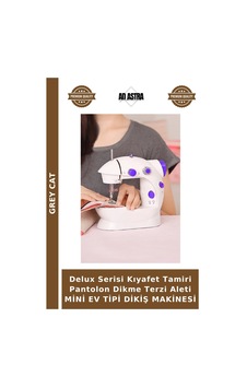 Delux Serisi Kıyafet Tamiri Pantolon Dikme Terzi Aleti Mini Ev Tipi Dikiş Makinesi