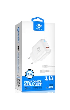Erdo Ticaret 18w Micro Hızlı Şarj Aleti 3.1a Usb Adaptör Arb-013 Erdotıca Standart Erdo Ticaret 18w Micro Hızlı Şarj Aleti 3.1a Usb Adaptör Arb-013 Erdotıca Standart