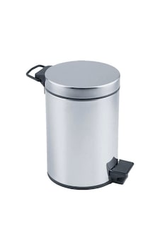 Pedallı 3lt Krom Metal Çöp Kovası Çok Renkli Pedallı 3lt Krom Metal Çöp Kovası Çok Renkli
