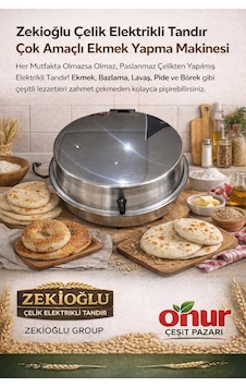 Zekioğlu Elektrikli Tandır Ekmek Tandırı Krom