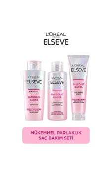 Elseve Glycolic Gloss Mükemmel Parlaklık 3 Lü Saç Bakım Seti PKT.ELSEVE.015 Elseve Glycolic Gloss Mükemmel Parlaklık 3 Lü Saç Bakım Seti PKT.ELSEVE.015