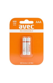 Avec 600 Mah Aaa Şarjlı İnce Pil 2'li Ni-mh Avec 600 Mah Aaa Şarjlı İnce Pil 2'li Ni-mh
