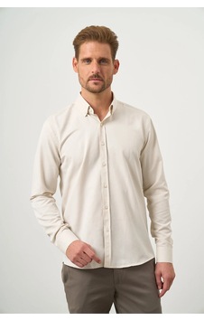 Morven Erkek Kremrengi Oxford Slim Fit Düğmeli Yaka Gömlek 99ms004001650 Kremrengi Krem Morven Erkek Kremrengi Oxford Slim Fit Düğmeli Yaka Gömlek 99ms004001650 Kremrengi Krem