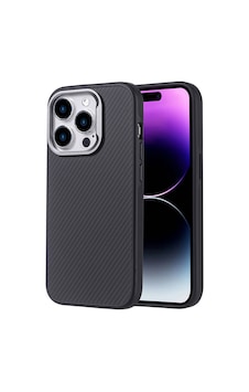 Teleplus Apple Uyumlu iPhone 14 Pro Max Kılıf Troy Karbon Fiber Tasarım Kapak