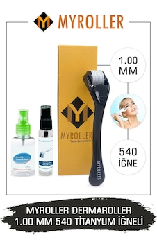 Myroller Dermaroller 1.00mm Dezenfektan Hediye Titanyum 540 Iğnel Myroller Dermaroller 1.00mm Dezenfektan Hediye Titanyum 540 Iğnel