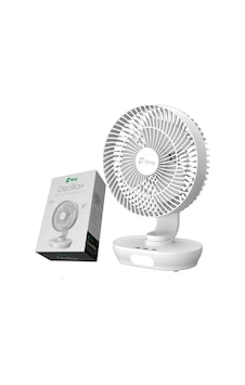 Feny Oscilla 3 Kademe Hız Ayarlı 180 3000 Mah Şarjlı Kumandalı 8" Masüstü Fan Vantilatör Feny Oscilla 3 Kademe Hız Ayarlı 180 3000 Mah Şarjlı Kumandalı 8" Masüstü Fan Vantilatör