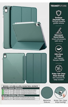 Ipad Air 13" M4 M3 M2 Uyumlu Kılıf Ultra İnce Akıllı Uyku Modlu Standlı Zarif Koruyucu Kapak Kapaklı Kılıf Ipad Air 13" M4 M3 M2 Uyumlu Kılıf Ultra İnce Akıllı Uyku Modlu Standlı Zarif Koruyucu Kapak Kapaklı Kılıf