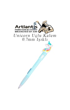 Işıklı Unicorn Uçlu Kalem 0.7 1 Adet Unicorn Başlıklı Versatil Kalem Süslü Silikonlu Hediyelik Kalem Mavi Işıklı Unicorn Uçlu Kalem 0.7 1 Adet Unicorn Başlıklı Versatil Kalem Süslü Silikonlu Hediyelik Kalem Mavi
