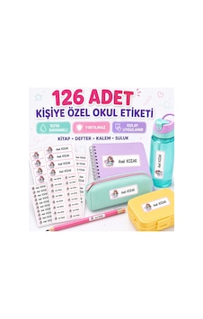 Okul Etiketi - İsme Özel 126 Adet Diğer Okul Etiketi - İsme Özel 126 Adet Diğer