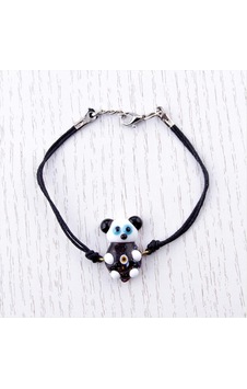 Panda Cam Bileklik Altın Panda Cam Bileklik Altın