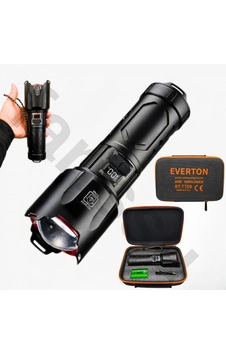 Everton Rt-t709 6000 Lümen 60w Şarjlı El Feneri - 2 Km Menzilli, 10400 Mah Powerbank Özellikli Siyah Everton Rt-t709 6000 Lümen 60w Şarjlı El Feneri - 2 Km Menzilli, 10400 Mah Powerbank Özellikli Siyah