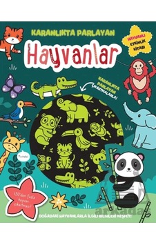 Karanlıkta Parlayan Kitaplar - Hayvanlar Parlayan Çıkartmalar İndigo Çocuk