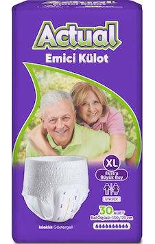 Actual Yetişkin Emici Külot 30'lu XL