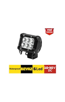 10-30v 6 Ledli Çakarlı Beyaz Off-road Projektör Lambası 301 0591 10-30v 6 Ledli Çakarlı Beyaz Off-road Projektör Lambası 301 0591