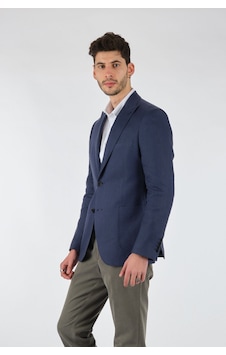 Tom Becker Minimalist Regular Fit Erkek Keten Ceket Bej Tom Becker Minimalist Regular Fit Erkek Keten Ceket Bej
