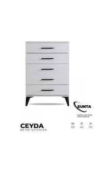 Ceyda Şifonyer Beyaz Ceyda Şifonyer Beyaz