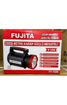 Fujita Ft-1020 Projektör Şarjlı El Feneri 10w 2000mt Akülü Kamp Lambası Uzun Mesafe El Feneri Siyah Fujita Ft-1020 Projektör Şarjlı El Feneri 10w 2000mt Akülü Kamp Lambası Uzun Mesafe El Feneri Siyah